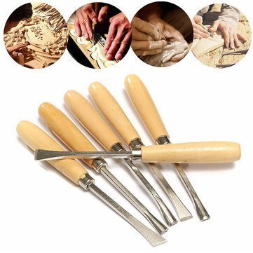 Isc Wood Carvings Set For Great For Carving Woods, Clay And Wax For Home And Professional Use - 6 Pcs