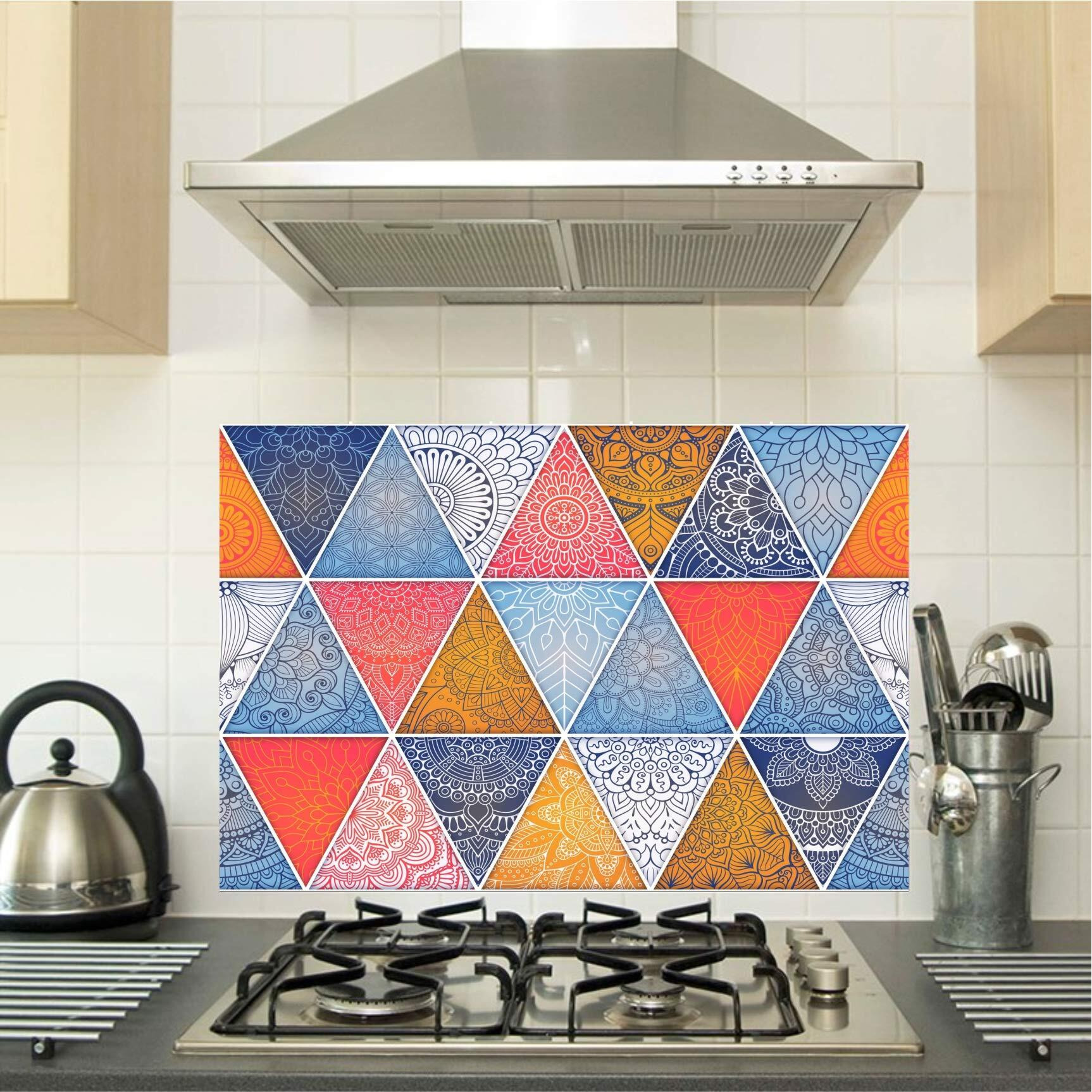 Sticker Yard Vinyl Removable Kitchen Oil Proof Decal Sticker (60 X 46 Cm, Multicolor)