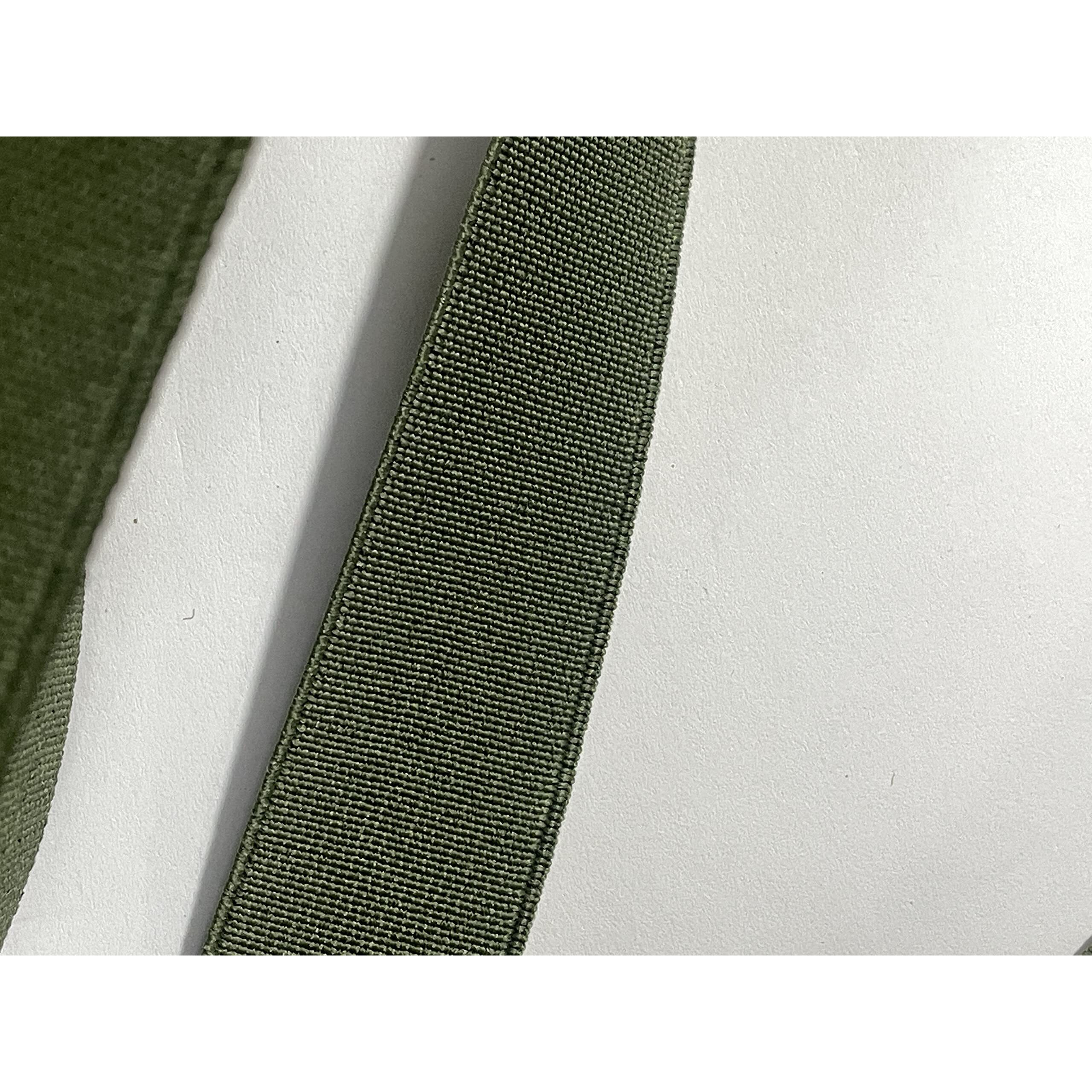Omx, 1 Inch (25Mm) Wide Elastic Wooven Band, 25 Mtr, For Knitted Elastic For Sewing,Stitching,Tailoring, Elastic Pants And Other Diy Items (Mehndi Colour, Olive Green)
