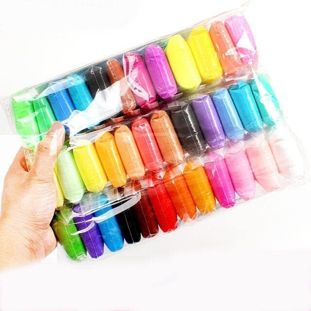 Eclet (Pack Of 12) Air Dry Clay, Colorful Children Soft Clay, Creative Art Crafts, Gifts For Kids-Multi Color. Non-Toxic Modeling Magic Fluffy Foam Bouncing Clay Putty Kit For Kids With Tools .51