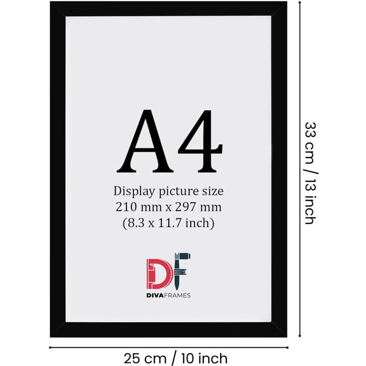 Divaframes Vastu Mountain Painting 10X14 Inch - Black Frame Wall Art For Home Decor And Positive Energy