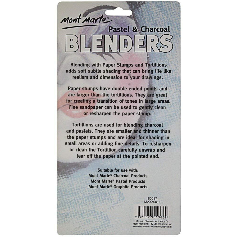 Artbee Pastel & Charcoal Paper Stump Blenders 7 Pc