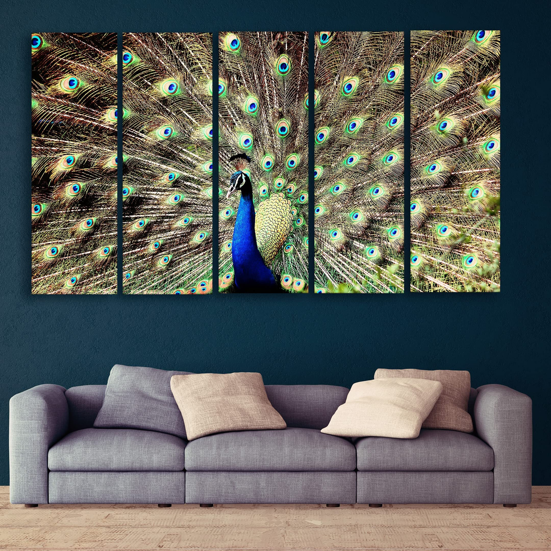 Hazzelnut Wood Birds Wall Painting, Multicolour, Solid, Standard