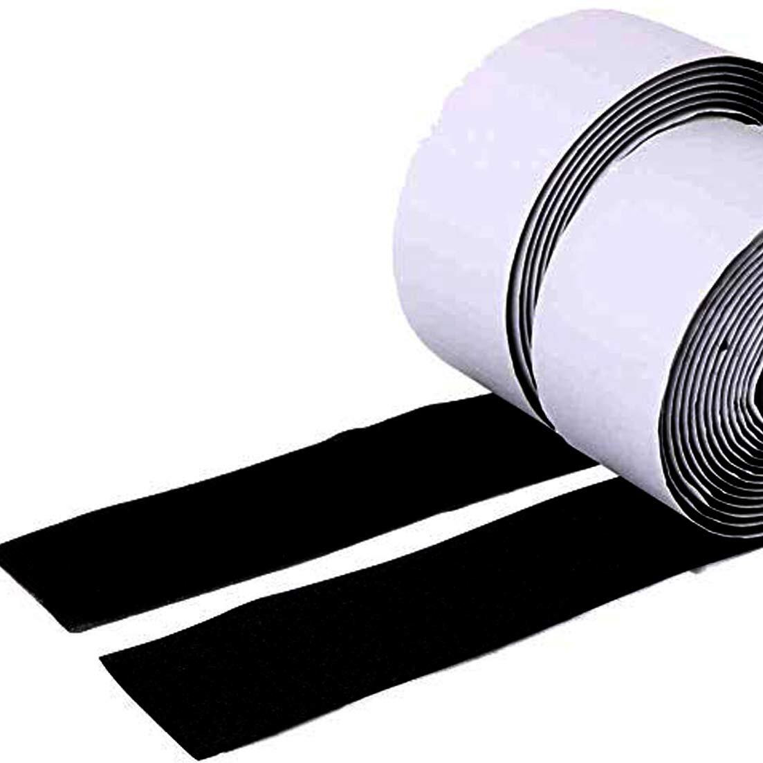 Diy Crafts Pack Of 2 Pcs, Hook Loop, 1" Width Self Adhesive Hook Loop Sticky Back Tape Fastener 16 Feet (Black) - Sticky Back Fastener - For Hanging Jewelry (Pack Of 2 Pcs, Hook Loop)
