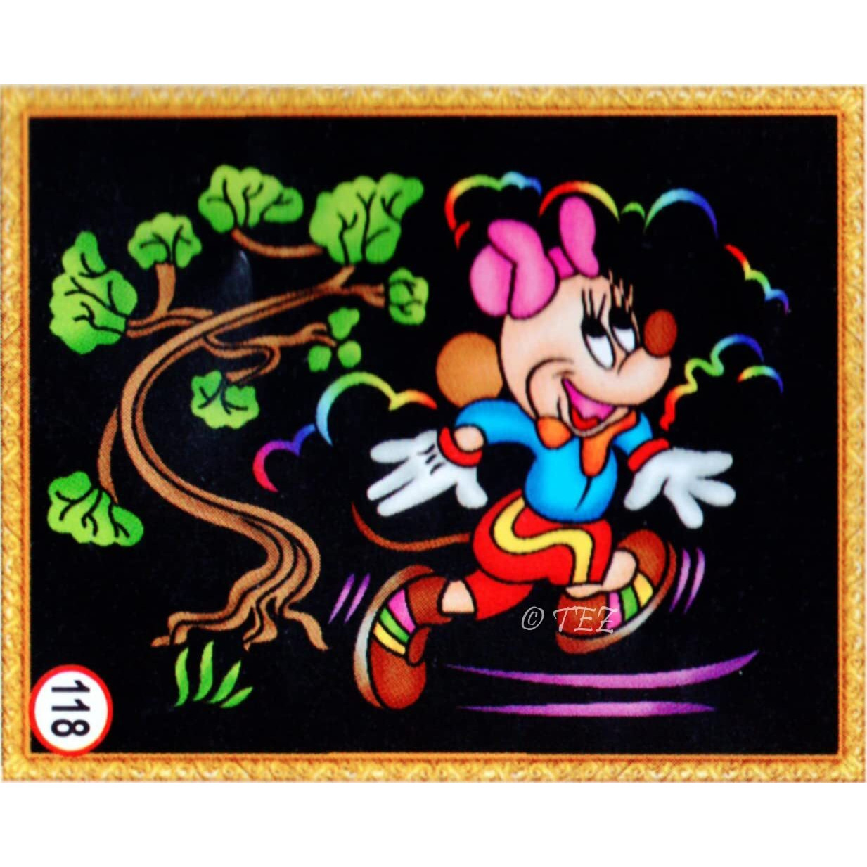 Tez Diy - Emboss Painting Kit, Mickey Mouse, Medium(13X19 Inch), Design No. 118