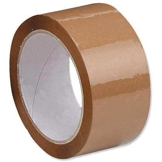 Eclet Adhesive Carton Packing High Strength Tape (Brown, 2Inch/48Mm X 65M) - Pack Of 6