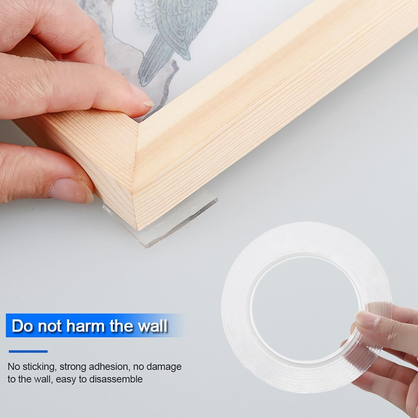 Voiish Double Sided Nano Tape With Cutter Glitter 3 Meter Traceless Mounting Adhesive Tape For Washable Reusable Strong Tape Art & Craft (Pack Of 1)