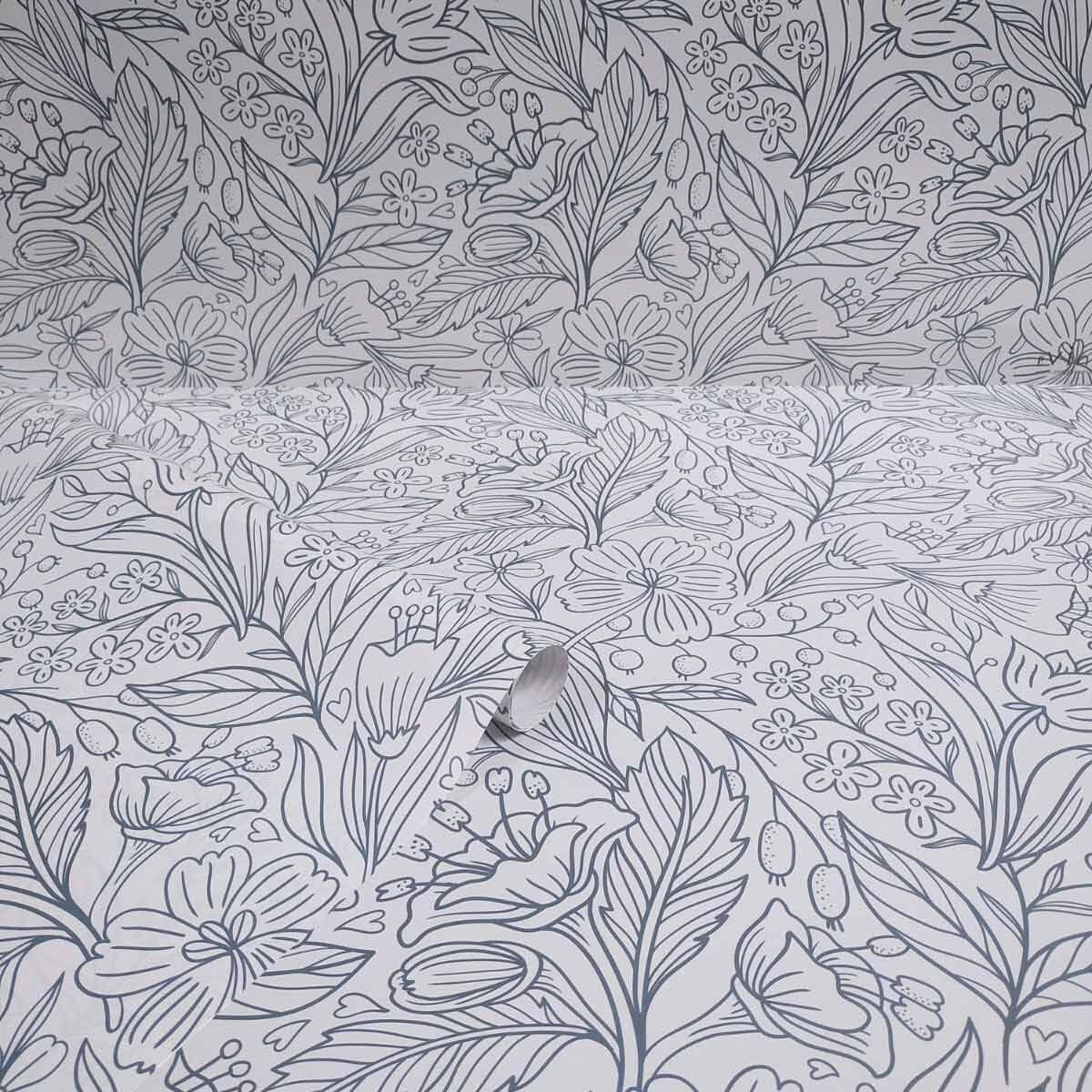 Evince Leaf Doodle Gift Wrapping Paper | Scrapbook Craft Papers | Beautiful Wraping Paper For Birthday Anniversary Christmas Diwali Gifts (Pack Of 25) (50 X 70 Cms)