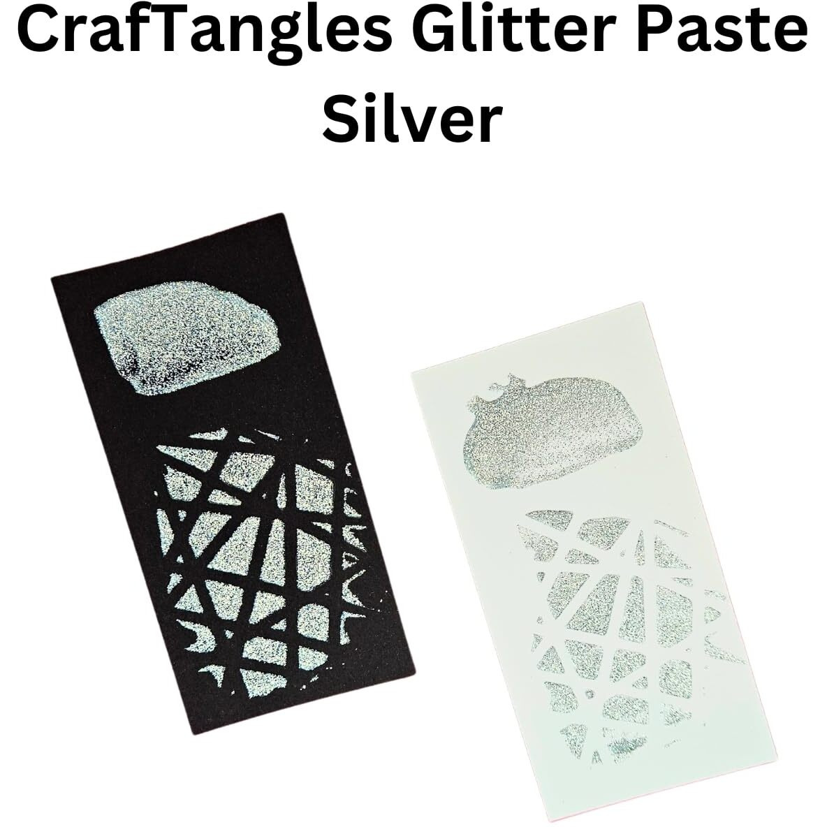 Craftangles Glitter Paste - Silver (120 Ml), For Art And Craft, Hi Sheen, Non-Toxic, Made In India, Artist Grade, Adds Texture To Art Ctgpsl120