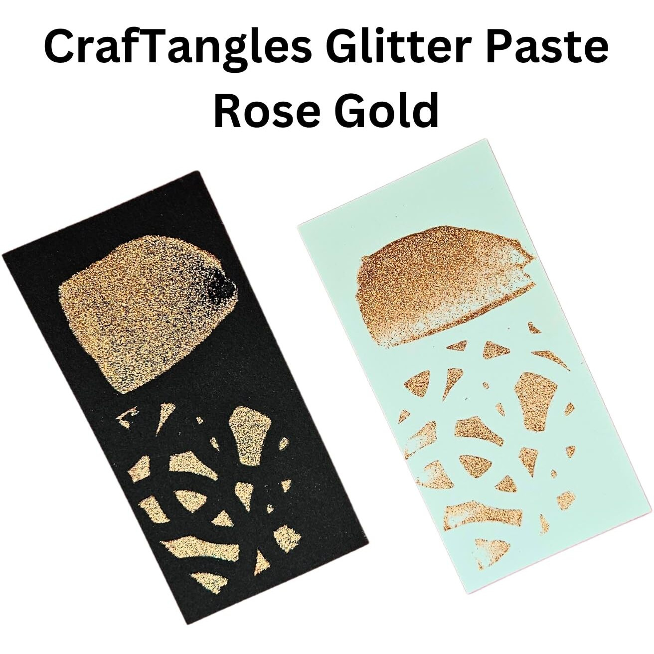 Craftangles Glitter Paste - Rose Gold (120 Ml), For Art And Craft, Hi Sheen, Non-Toxic, Made In India, Artist Grade, Adds Texture To Art Ctgprg120