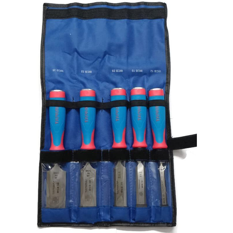 Taparia Wood Working Chisel Set Of 5 Hardened Chisel Set With Carrying Pouch Tool Kit