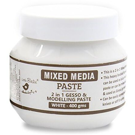 Little Birdie Sculpture Paste 400Gm- Snow Spread And Mixed Media Paste 2 In 1 -White 400Gm