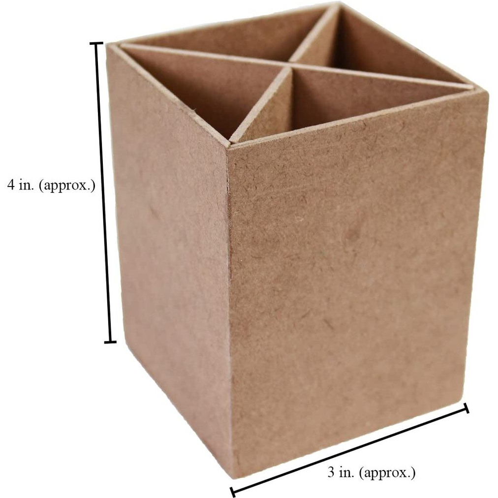 Little Birdie Mdf 4 Compartment Table Organizer W3 X H4Inch 5.5Mm Thick