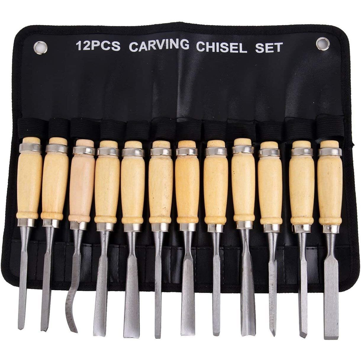 Amazon Brand  Umi 12 Piece Wood Carving Chisel Set Nonsharp Woodworking Tools With Carrying Case Great For Beginners And Pros