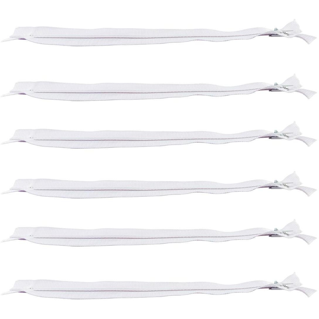 Diy Crafts Pack Of 3Pcs, Diy Crafts White Concealed Or Invisible Zippers For Girls Cloths, Skirts, Clacks Pillows, Etc. Set Of 25 Pcs (Pack Of 3Pcs, Diy Crafts)