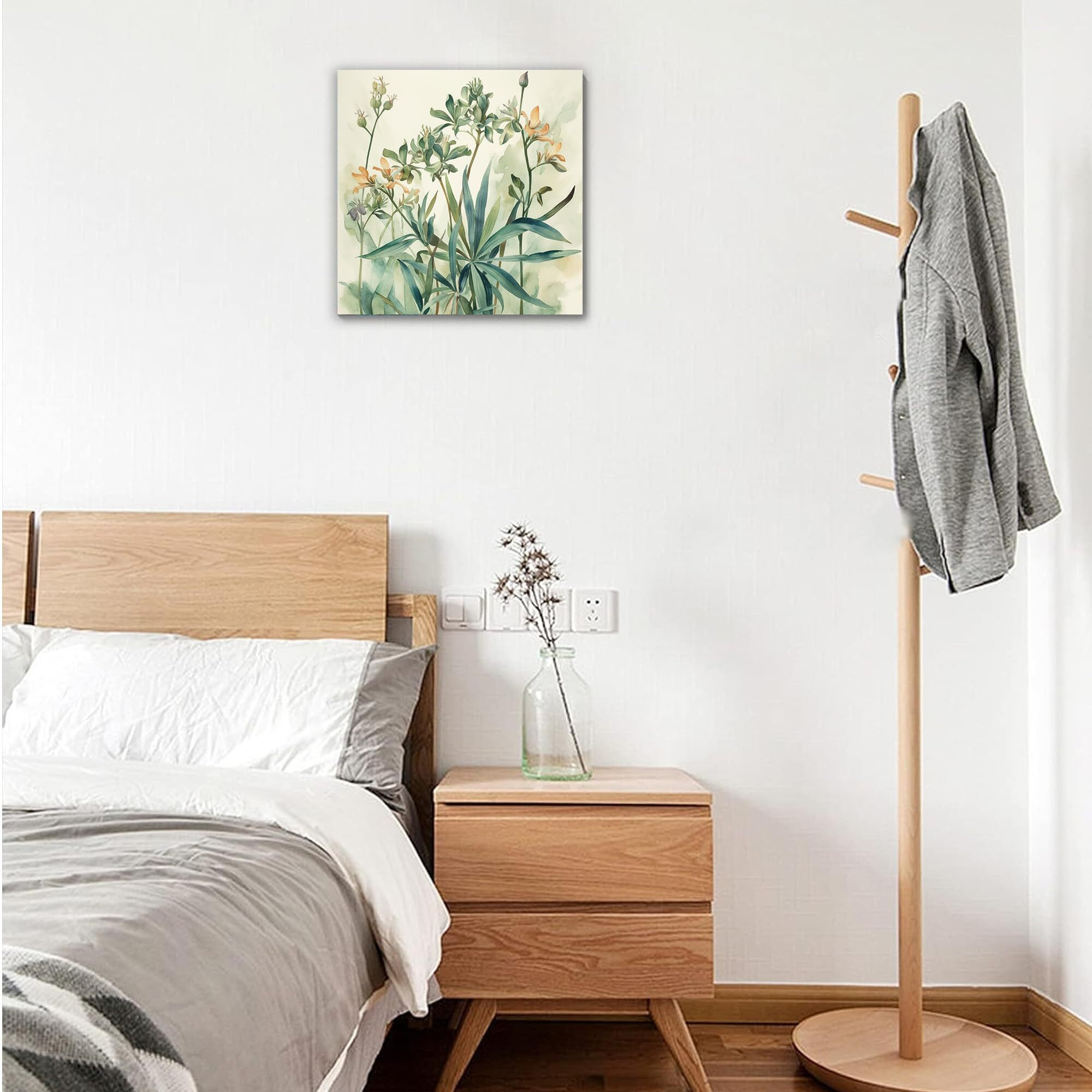 Truecanvas Abstract Wooden Framed Canvas Painting For Bedroom, Living Room, Study Room & Office | Pine Wood Frame | 24 X 24 Inch (61 X 61 Cms), Sq071