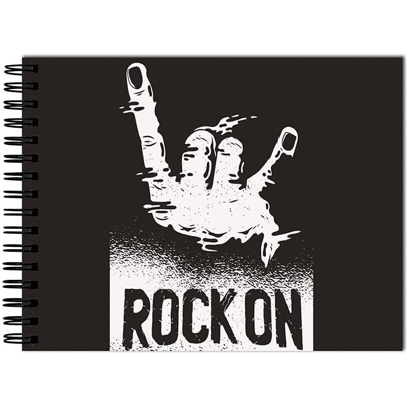 Tinywalk A Sketch Book Drawing Pad Landscape Sketch Book Black Paper Thick Sheets (A4 Size,100 Sheets/200 Pages, Pack Of 1)