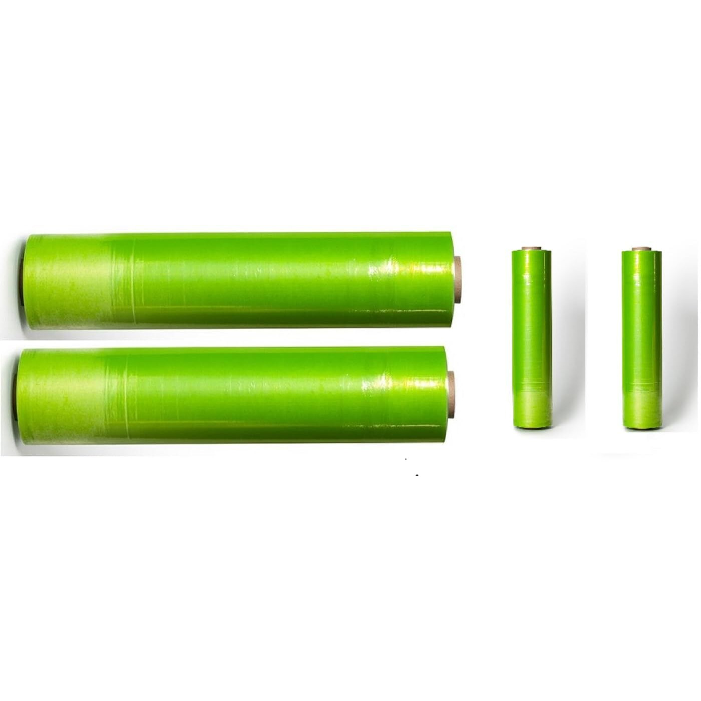 Amit Marketing Compostable Packing Cling Film - 300 Mtr I 70 Micron, 12 Inch (300 Mm) I Multipurpose Wrap Roll I For Packaging & Safety Needs, Gift, Bakery Items, Bouquet, Diy Crafts - Green (4 Pcs)
