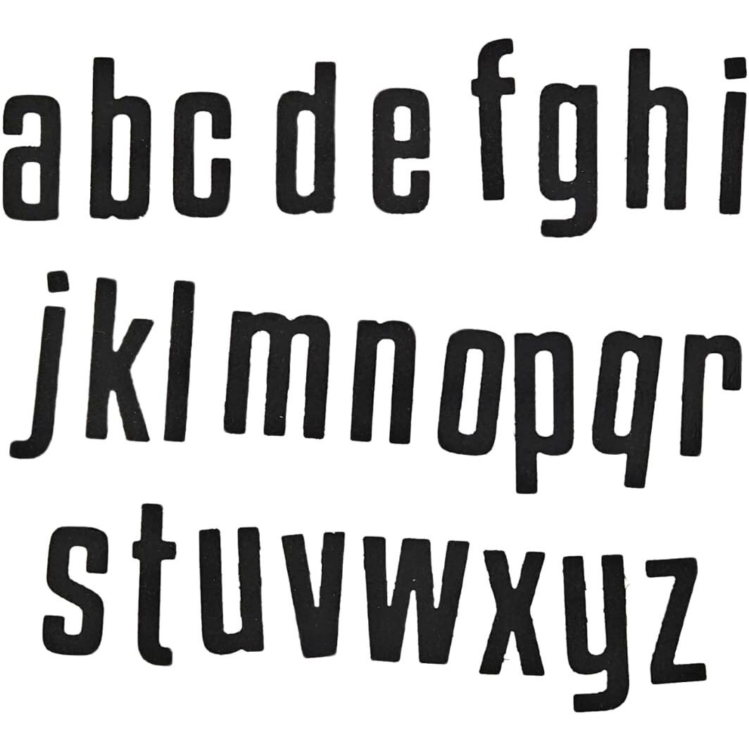 Craftangles Steel Dies - Basic Alphabets - Lowercase (Set Of 26 Dies)
