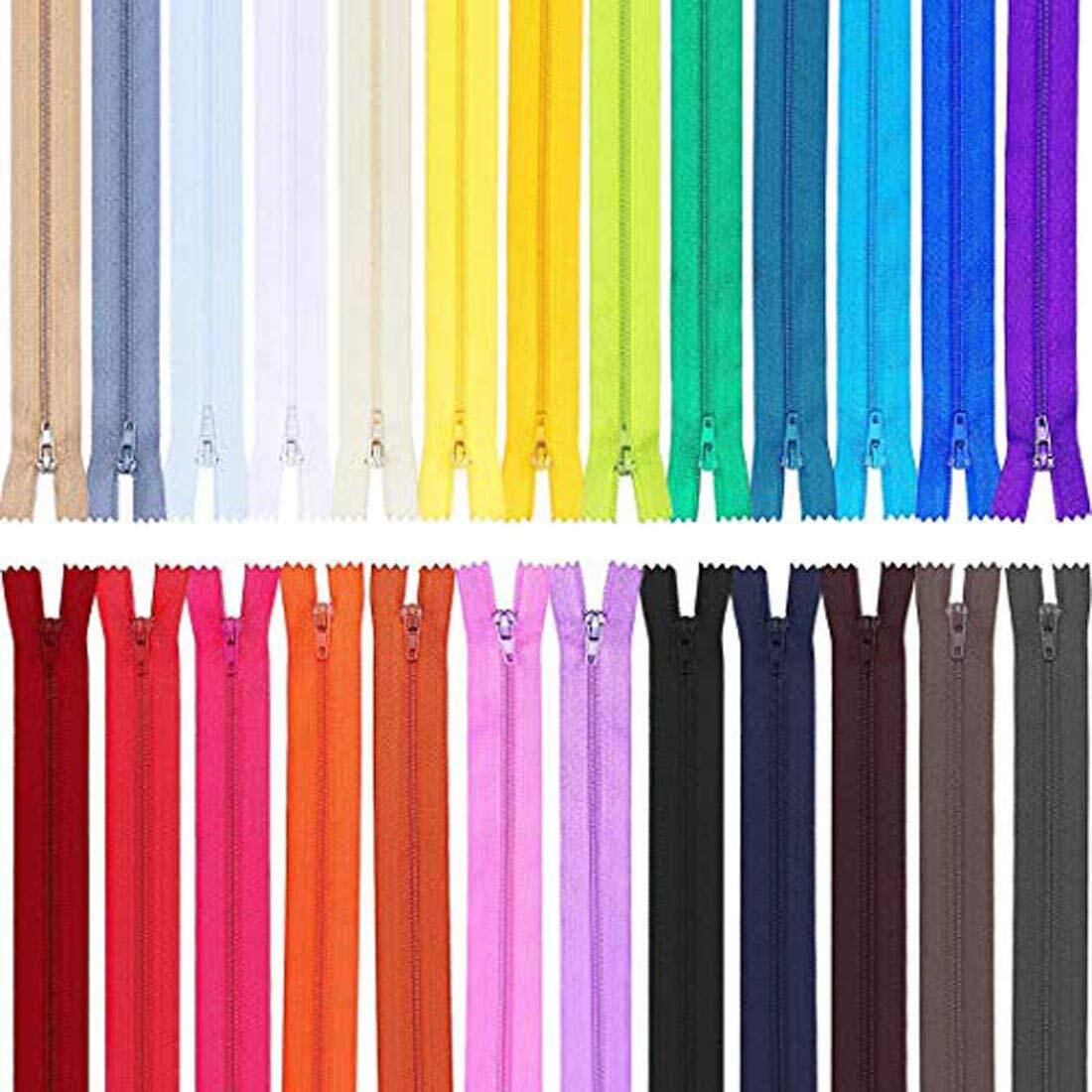 Diy Crafts Design  No 1, Pack Of 50 Pcs, Nylon Coil Zippers Bulk For (Design  No 1, Pack Of 50 Pcs)