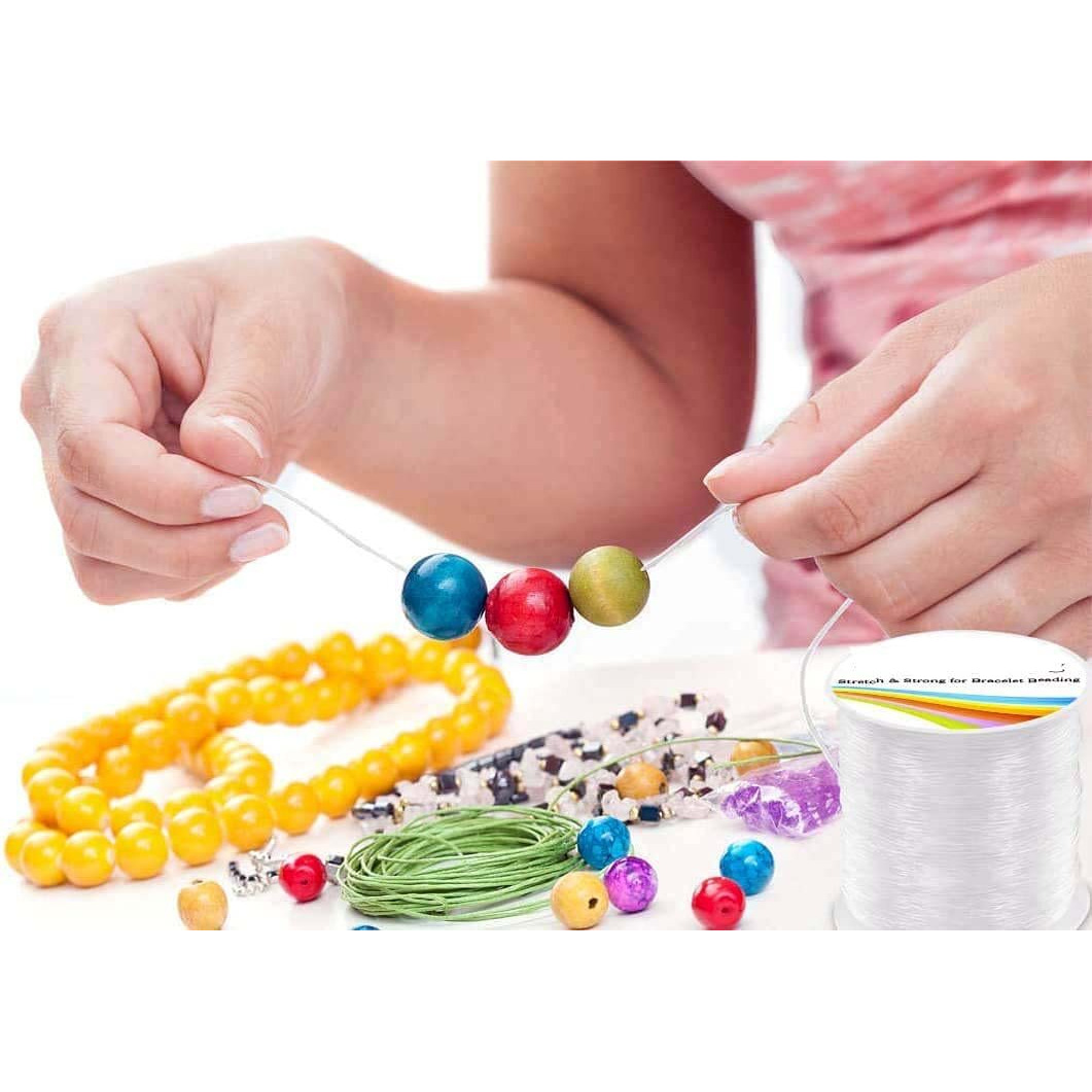 Diy Crafts 1 Pc, Tangus, Elastic String, Non Stretchy Bracelet String Crystal String Bead Cord For Bracelet, Beading Jewelry Making Beading Invisible C(1 Pc, Tangus)