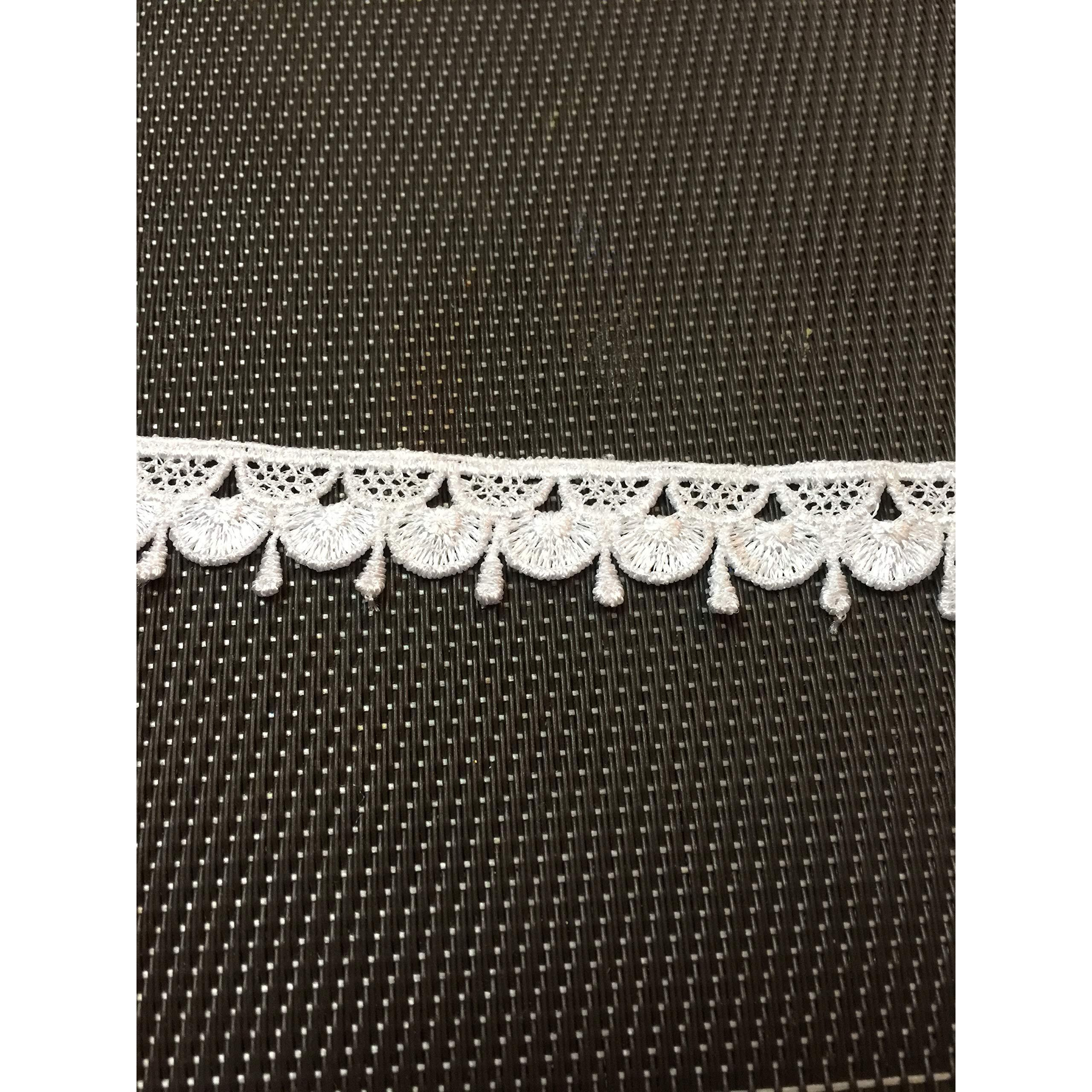 Eerafashionicing Thin White Laces For Dresses Sarees Craft Home Decoration