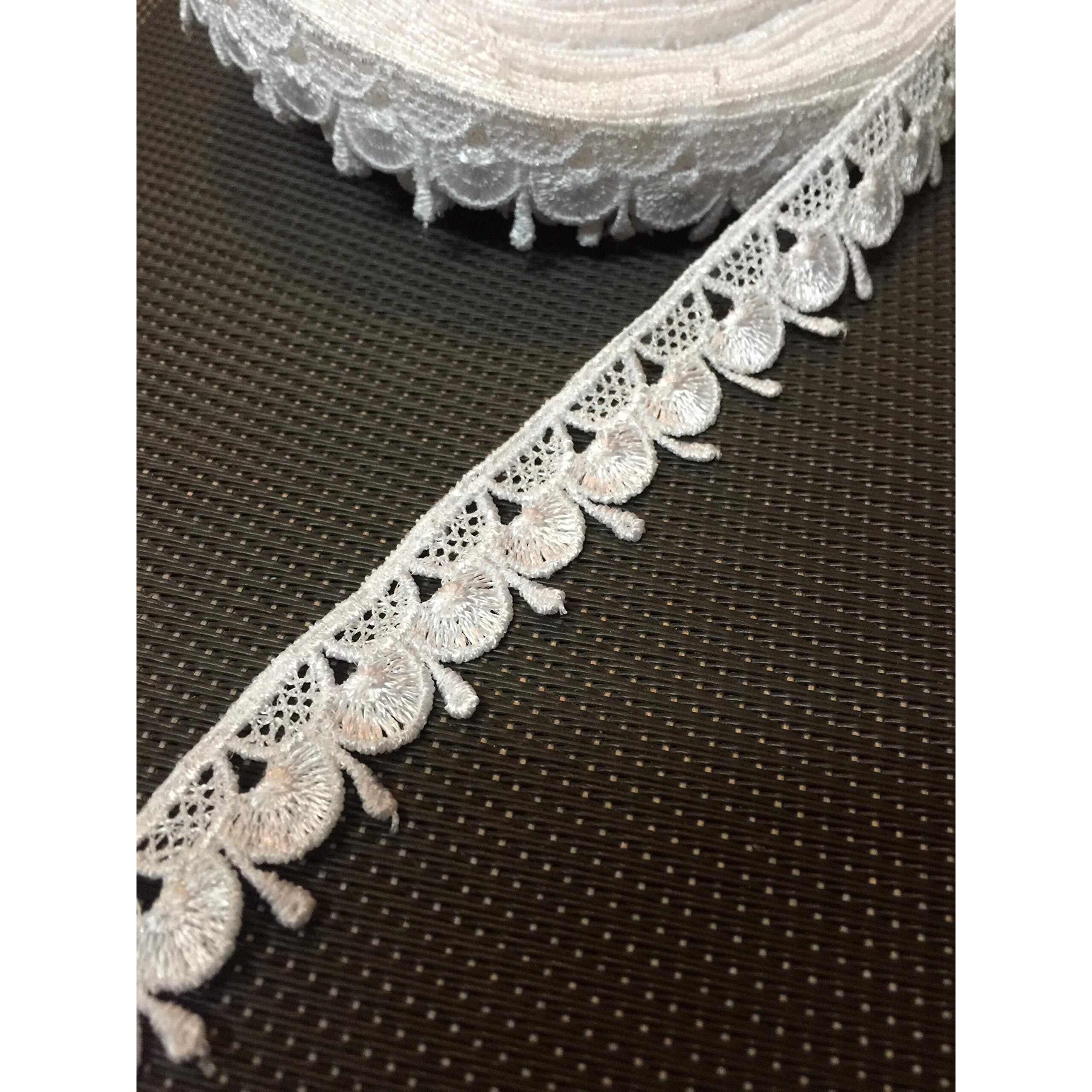 Eerafashionicing Thin White Laces For Dresses Sarees Craft Home Decoration