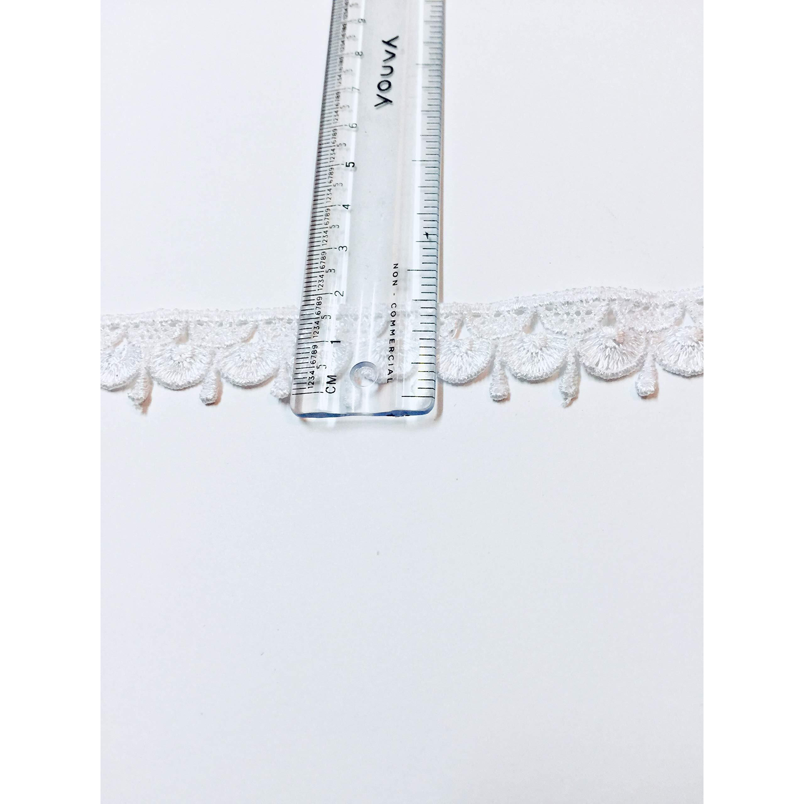 Eerafashionicing Thin White Laces For Dresses Sarees Craft Home Decoration