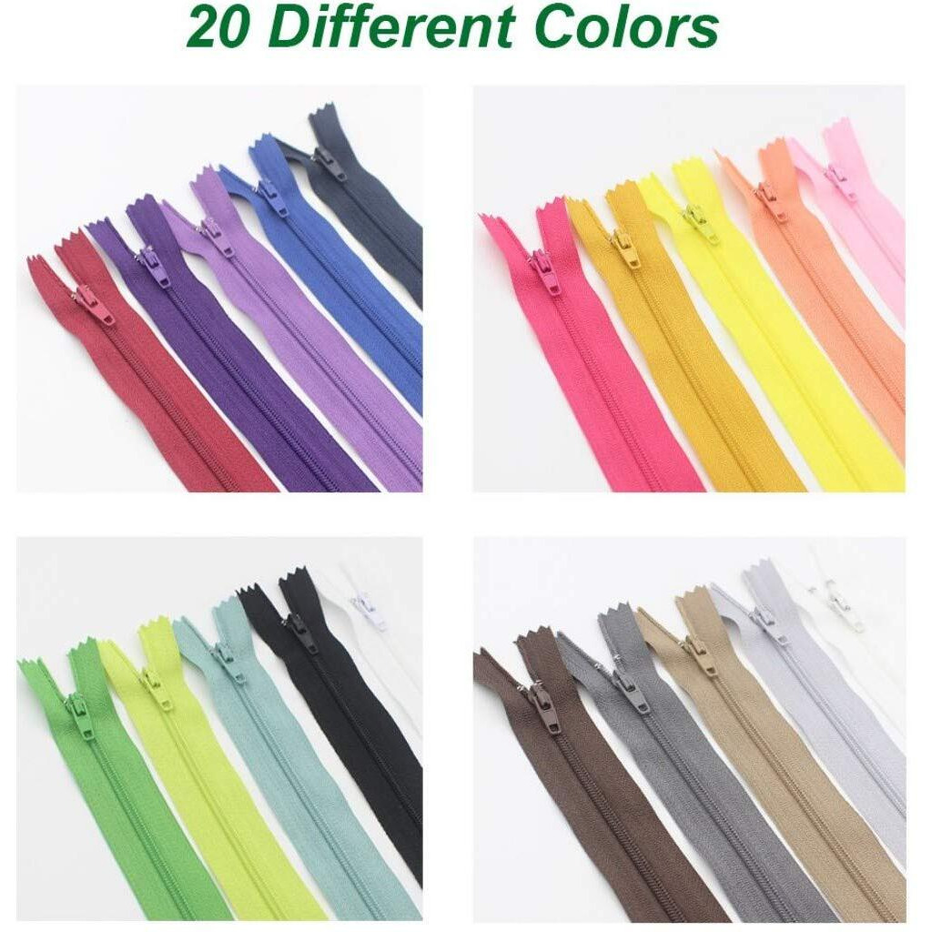 Diy Crafts Design  No 2, Pack Of 50 Pcs, Nylon Coil Zippers Bulk For (Design  No 2, Pack Of 50 Pcs)