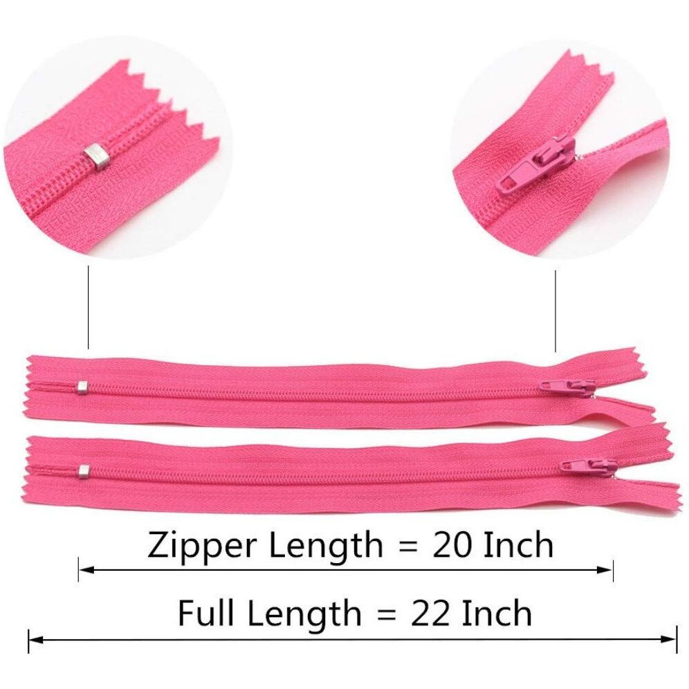 Diy Crafts Design  No 2, Pack Of 50 Pcs, Nylon Coil Zippers Bulk For (Design  No 2, Pack Of 50 Pcs)