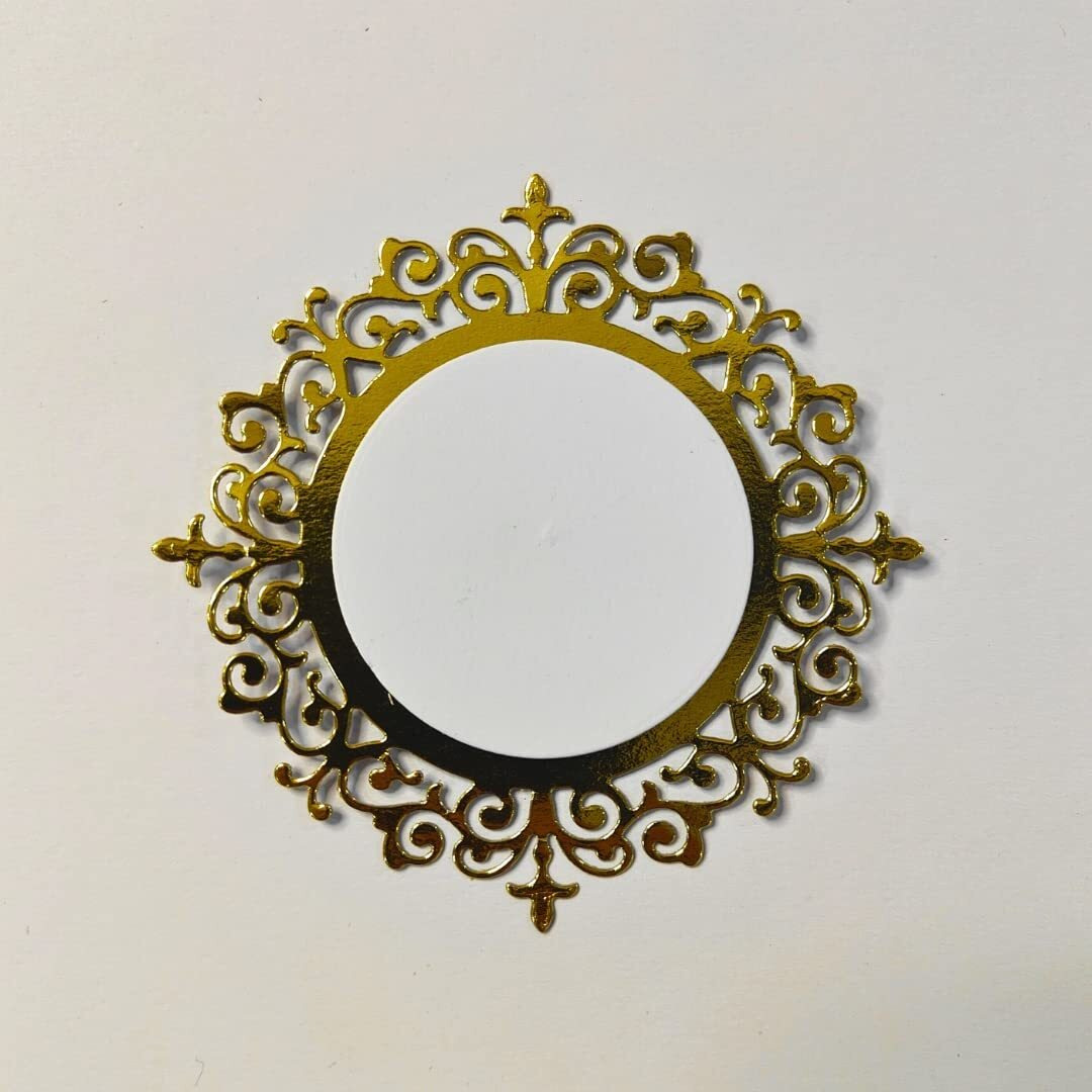 Craftangles Steel Dies - Ornamental Frame - Circle (Set Of 2 Dies)