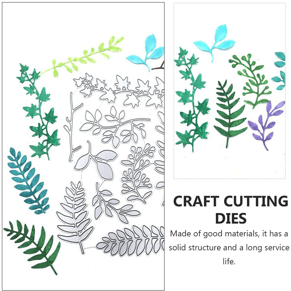 Artibetter 1 Set Leaf Cutting Die Carbon Steel Cards Making Die Cut Embossing Stencil