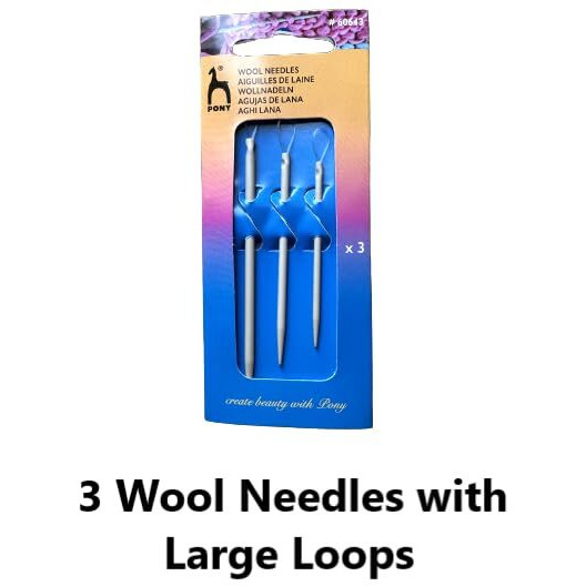 Ginroo Aluminium Wool/Tapestry Needle (Set Of 3) And Aluminium Circular Knitting Pin No.10 Combo