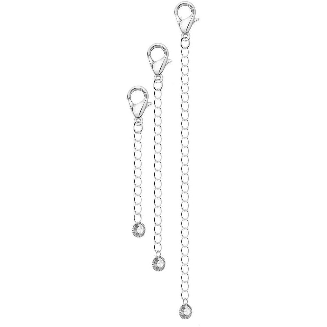 Vama Adjustable Jewellery Extender Chain Necklace Bracelet Anklet Payal Waist Chain Removable Extension Chains For Jewelry Making - 3 Pcs Of Tail Chains (7,12,18 Cm)