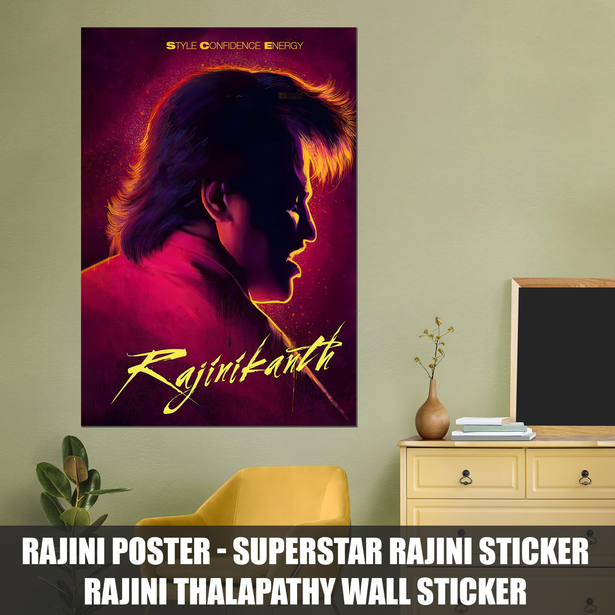 Rajinikanth Wall Posters | Rajini Thalapathy Wall Sticker | Thalapathy Rajini Kollywood Movie Posters | Rajinikanth Wall Stickers | Rajini Photo Sticker