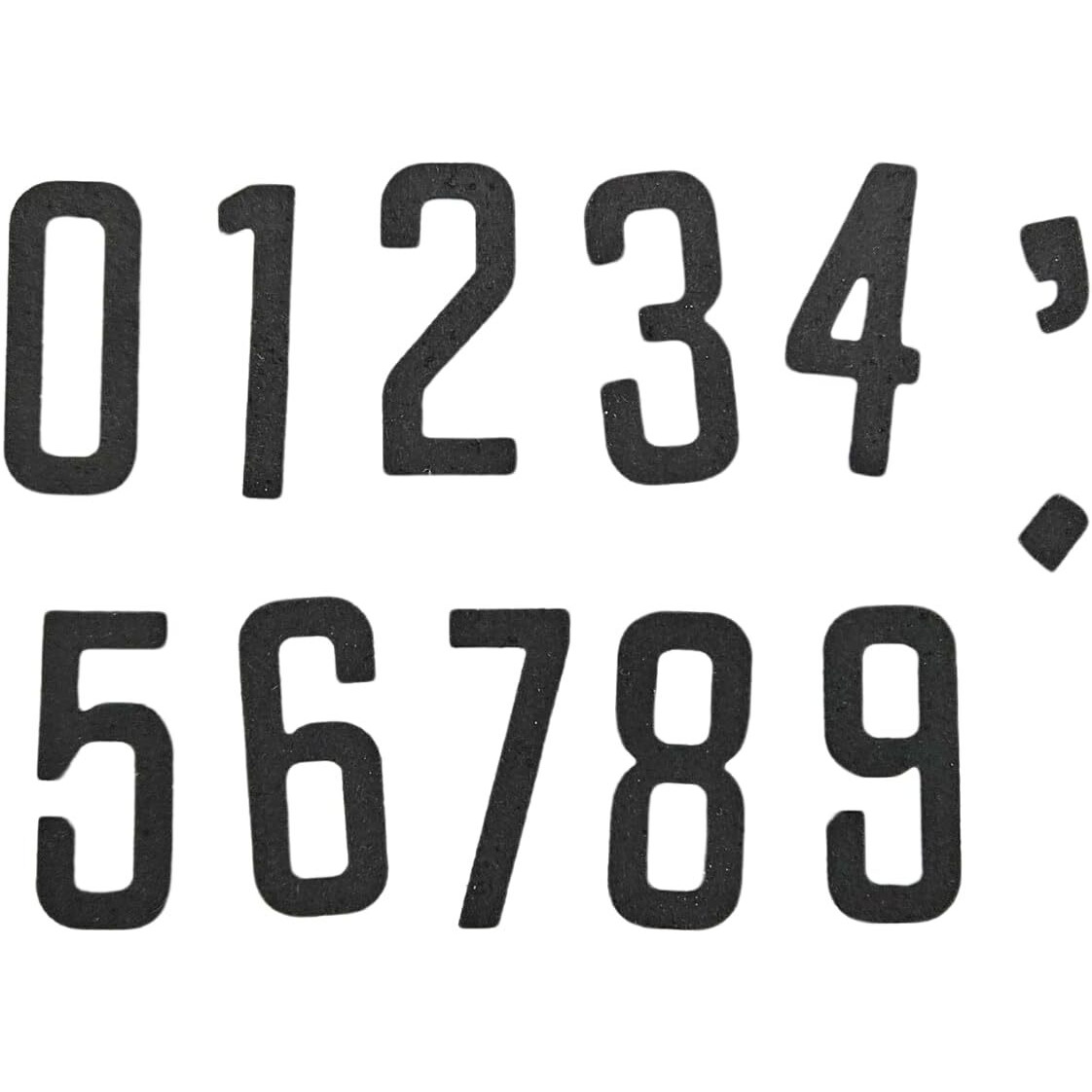 Craftangles Steel Dies - Basic Numbers (Set Of 12 Dies)