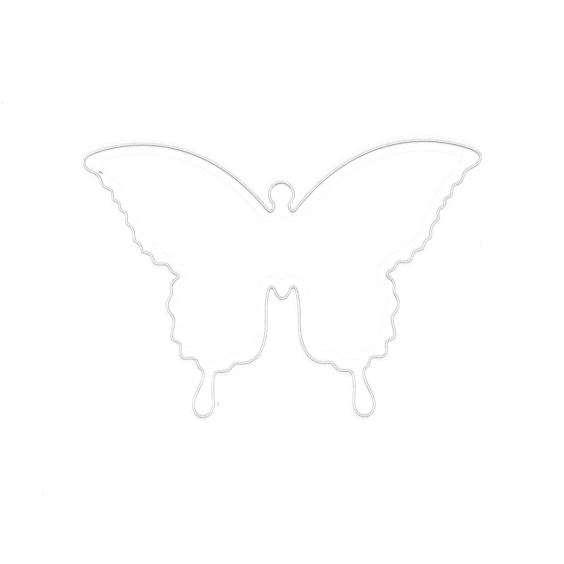Little Birdie Thin Cut Dies Beauteous Butterflies Design|Diy Scrapbooking & Card Making |Perfect For Using With Cardstock, Glitter Foam & Handmade Papers |Set Of 2Pc S