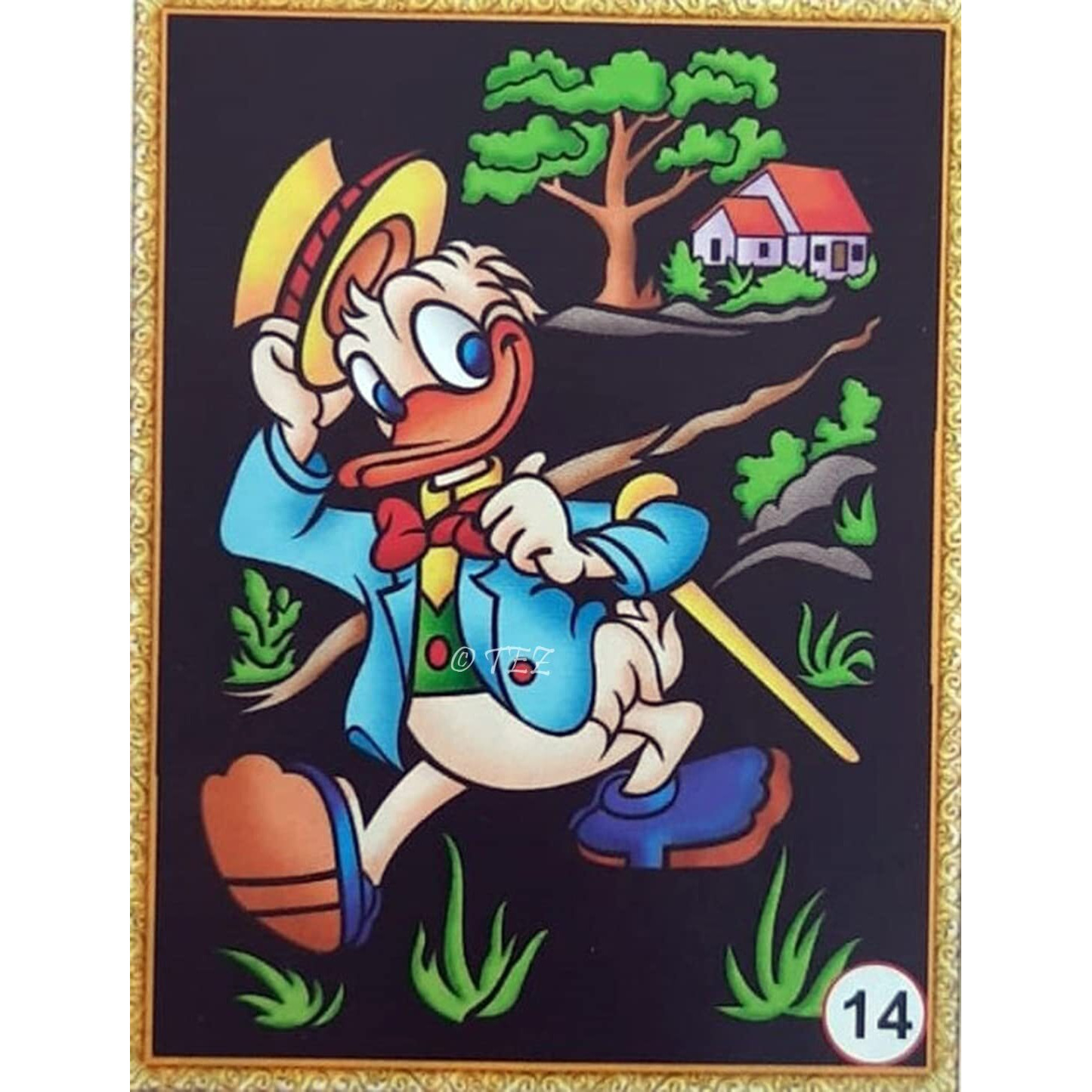 Tez Diy - Emboss Painting Kit, Duck, Medium(13X19 Inch), Design No. 14