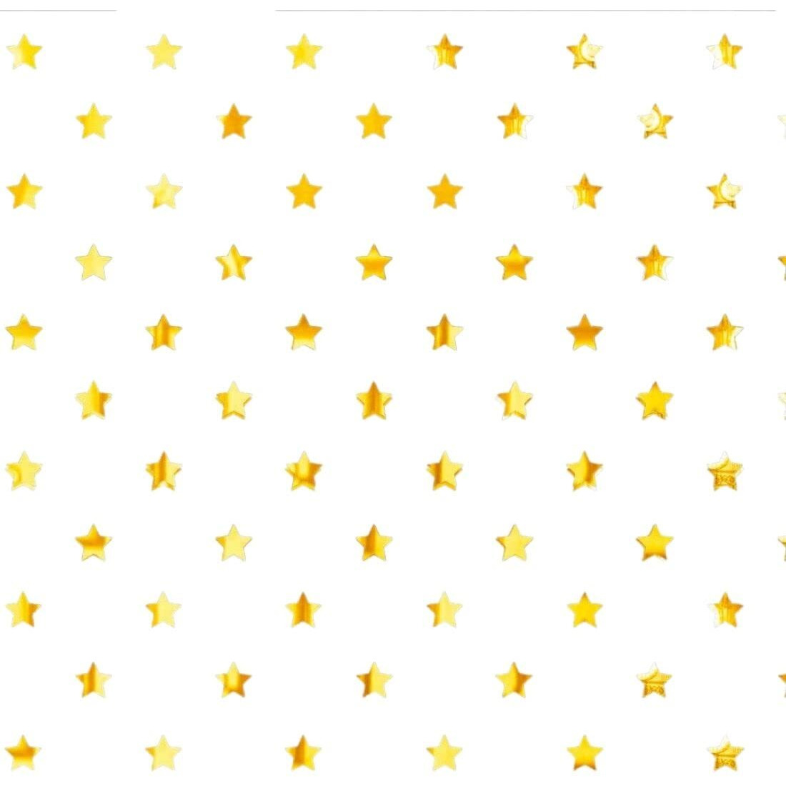 Meraki Mart Non Glass Star Gold 3D Wall Stickers Acrylic Mirror Diy Decor Self Adhesive Tiles Wall Decor Art For Home, Bedroom, Office, Garden And Washroom (Gold, 100 Pcs, Size 5X5 Cm)