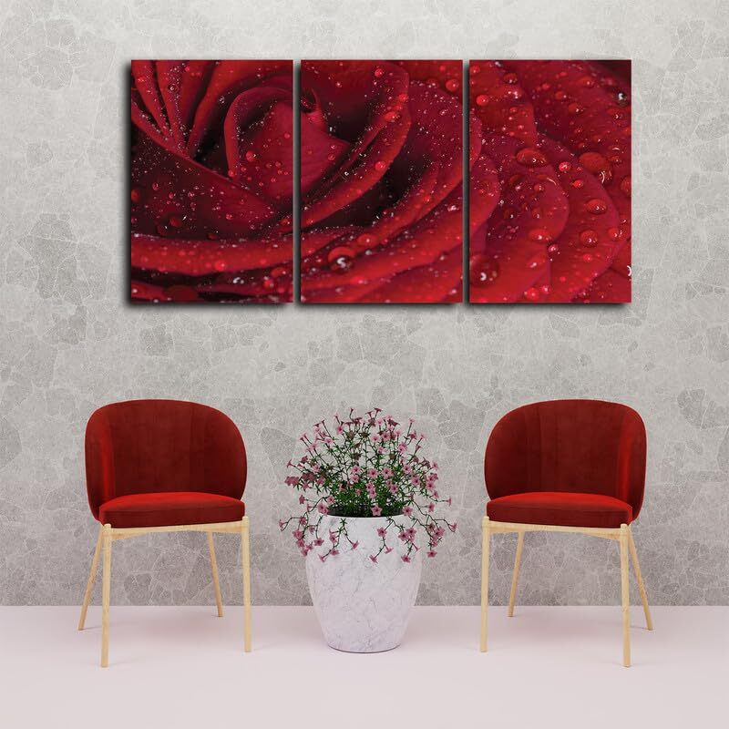 Truecanvas Abstract Canvas Wall Art For Living Room Wall Decor For Bedroom Office Decoration, Wall Decoration Large Painting Artwork Set Of 3 Piece, Each Panel Size 12 X 18, S31923
