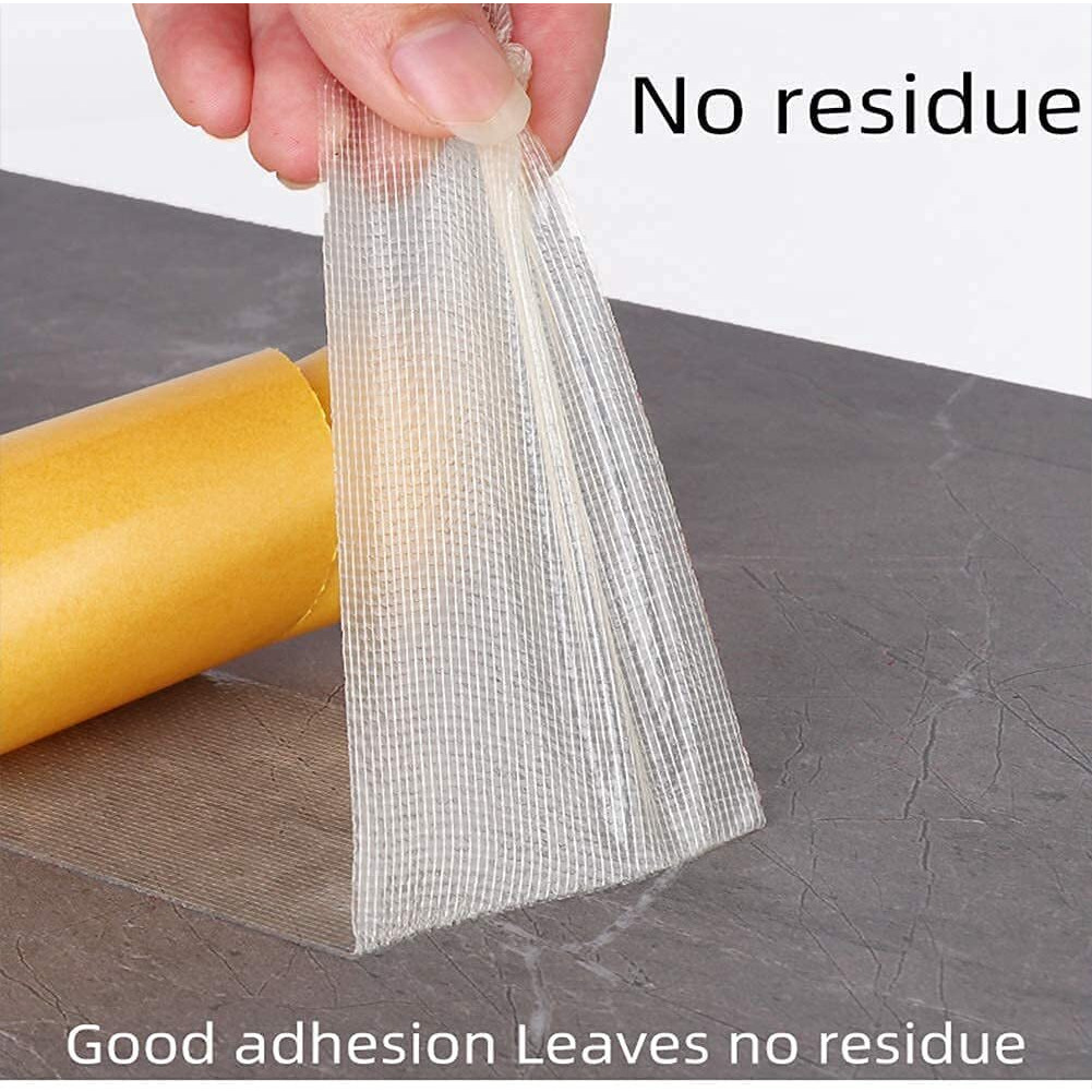 Pravyta Double Sided Carpet Tape, Strong Adhesive Cloth Tape With Yellow Glassine Paper For Carpet, Non Slip Waterproof Removable Mesh Grid Suitable For Hardwood Floors, Mats (3Cm X 20M)