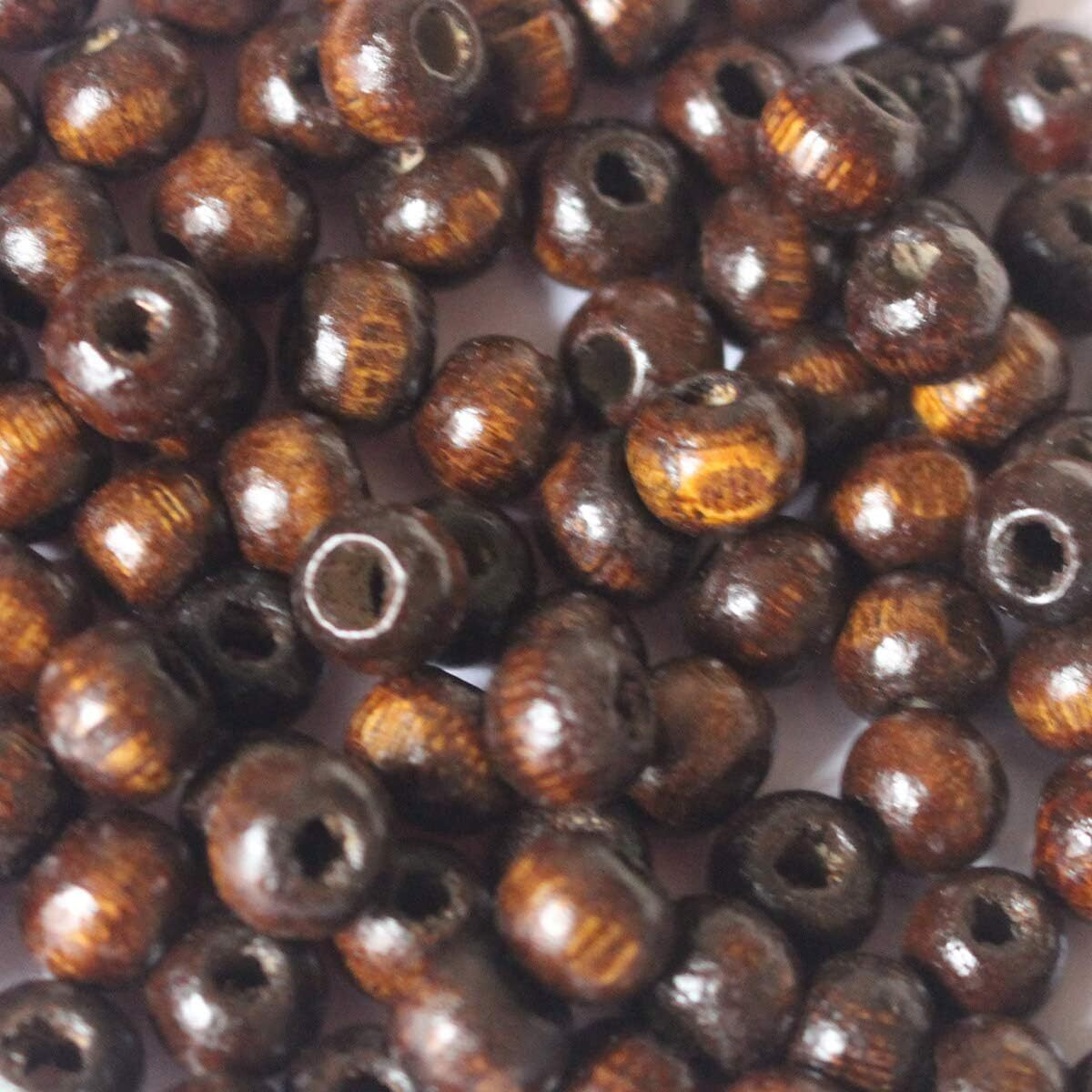 Diy Crafts 130, Mixed Unassorted Wood Beads Round Beads For Jewelry Diy Craft Making Loose Wooden Beads Fit Gemstone Beads (Co (130)