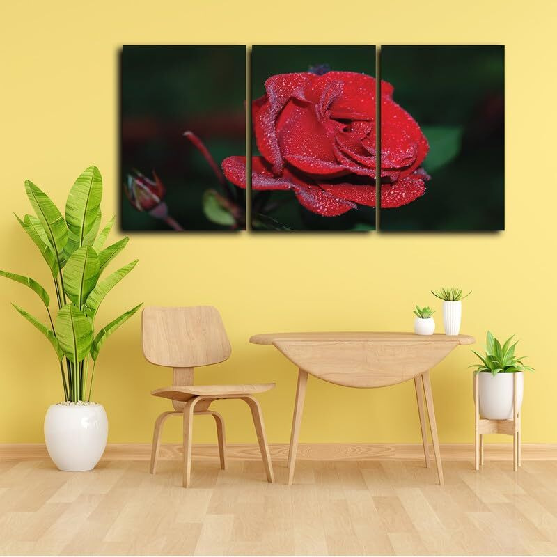 Truecanvas Abstract Canvas Wall Art For Living Room Wall Decor For Bedroom Office Decoration, Wall Decoration Large Painting Artwork Set Of 3 Piece, Each Panel Size 12 X 18, S31515