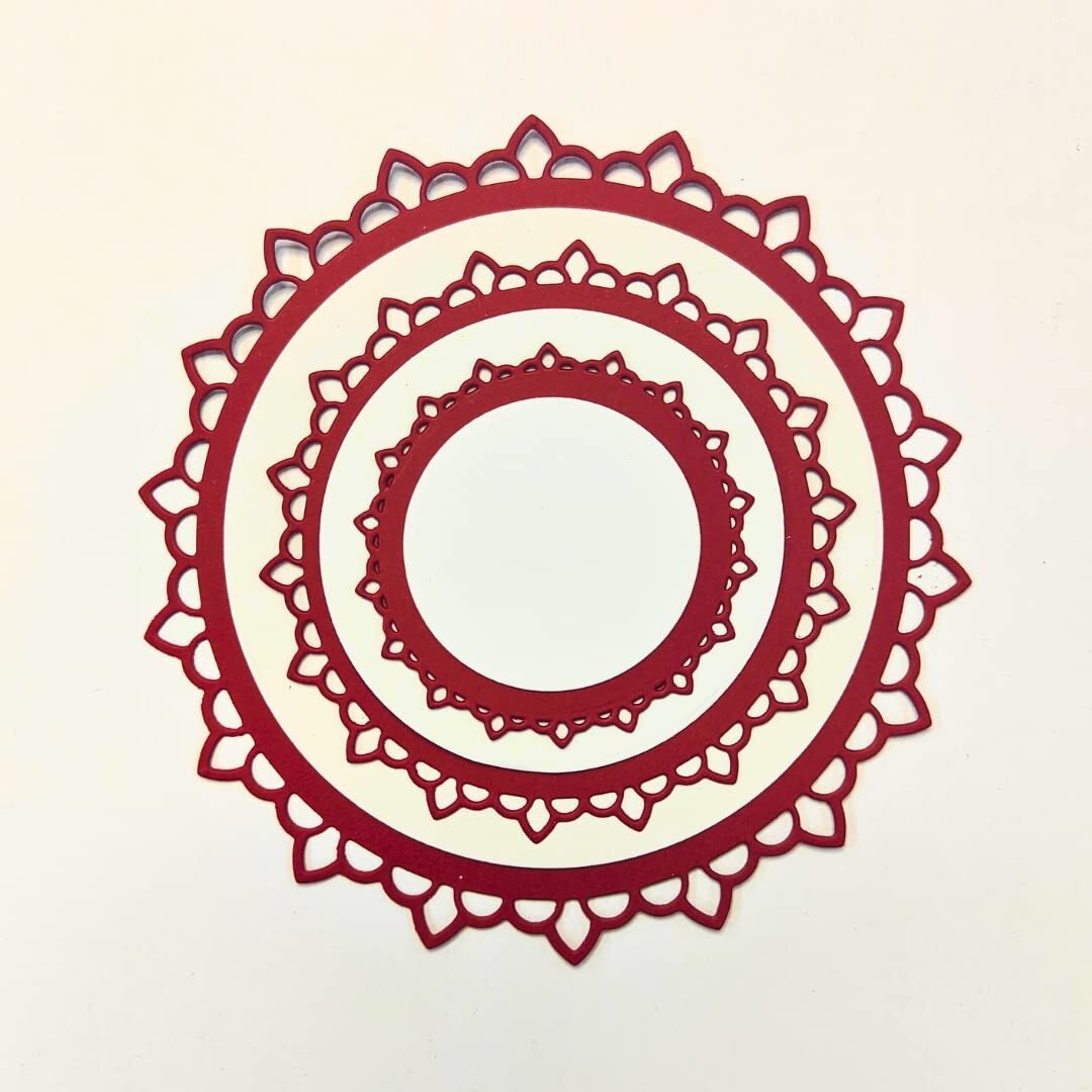 Craftangles Steel Dies - Decorative Circles (Set Of 6 Dies)