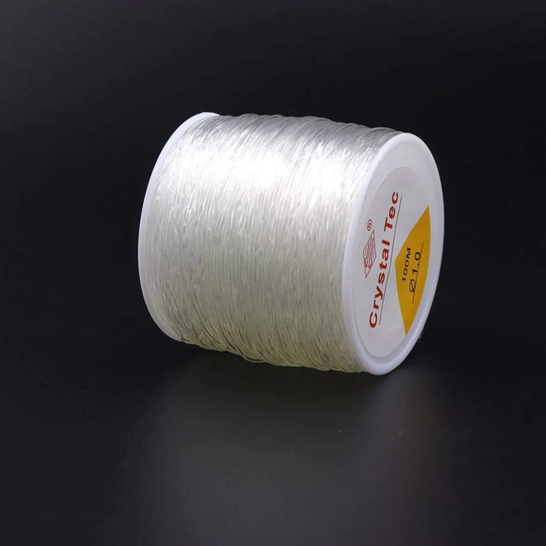 Diy Crafts Pack Of 1 Roll 100X1, Elastic Roll, 100Yd Mm High Elastic Beading Cord String Crystal Thread For Jewelry Making Diy Nec(Pack Of 1 Roll 100X1, Elastic Roll)