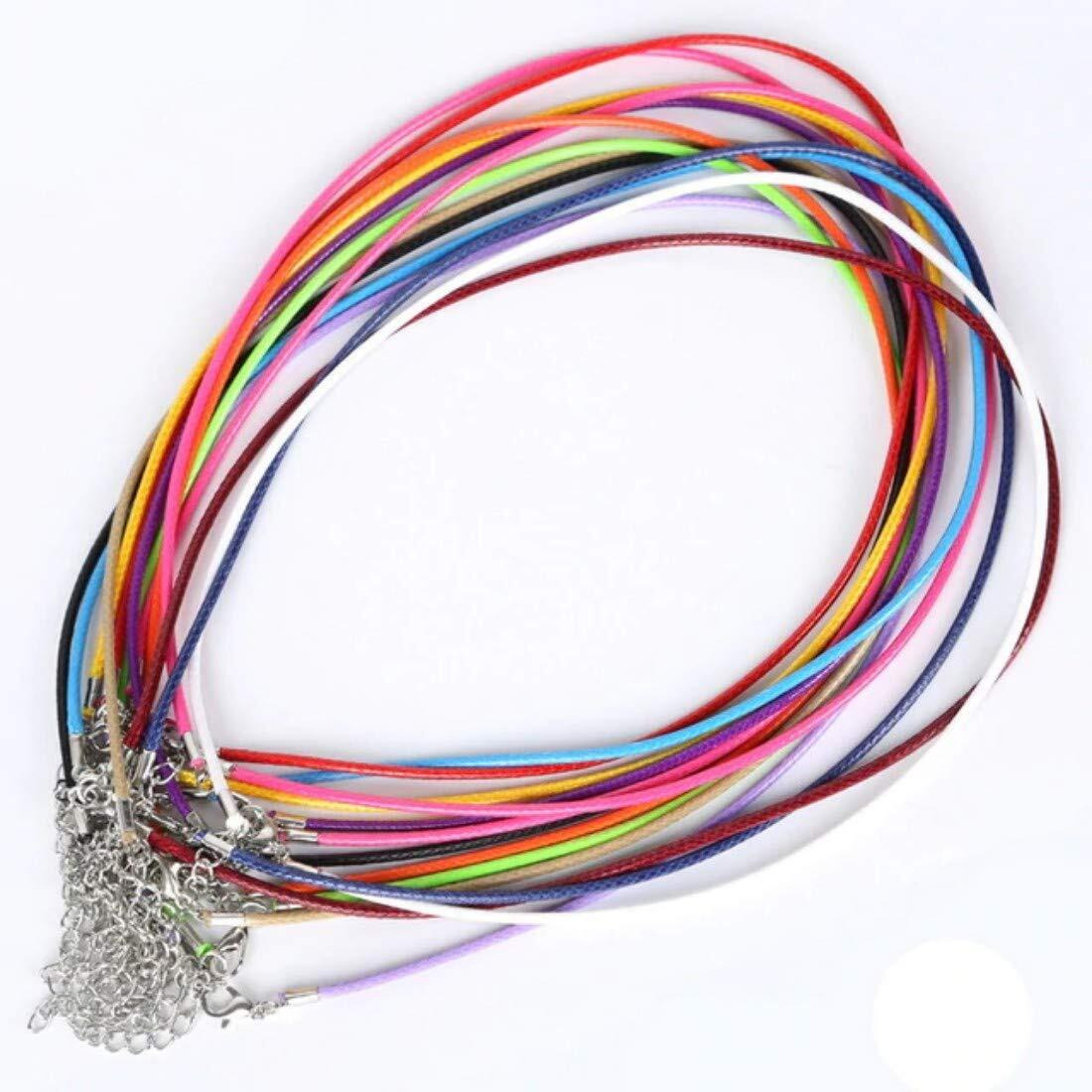Diy Crafts Pack Of 12 Pcs, 10 Multicolor, Mm Multicolour Leather Wax Cord Rope C (Pack Of 12 Pcs, 10 Multicolor)