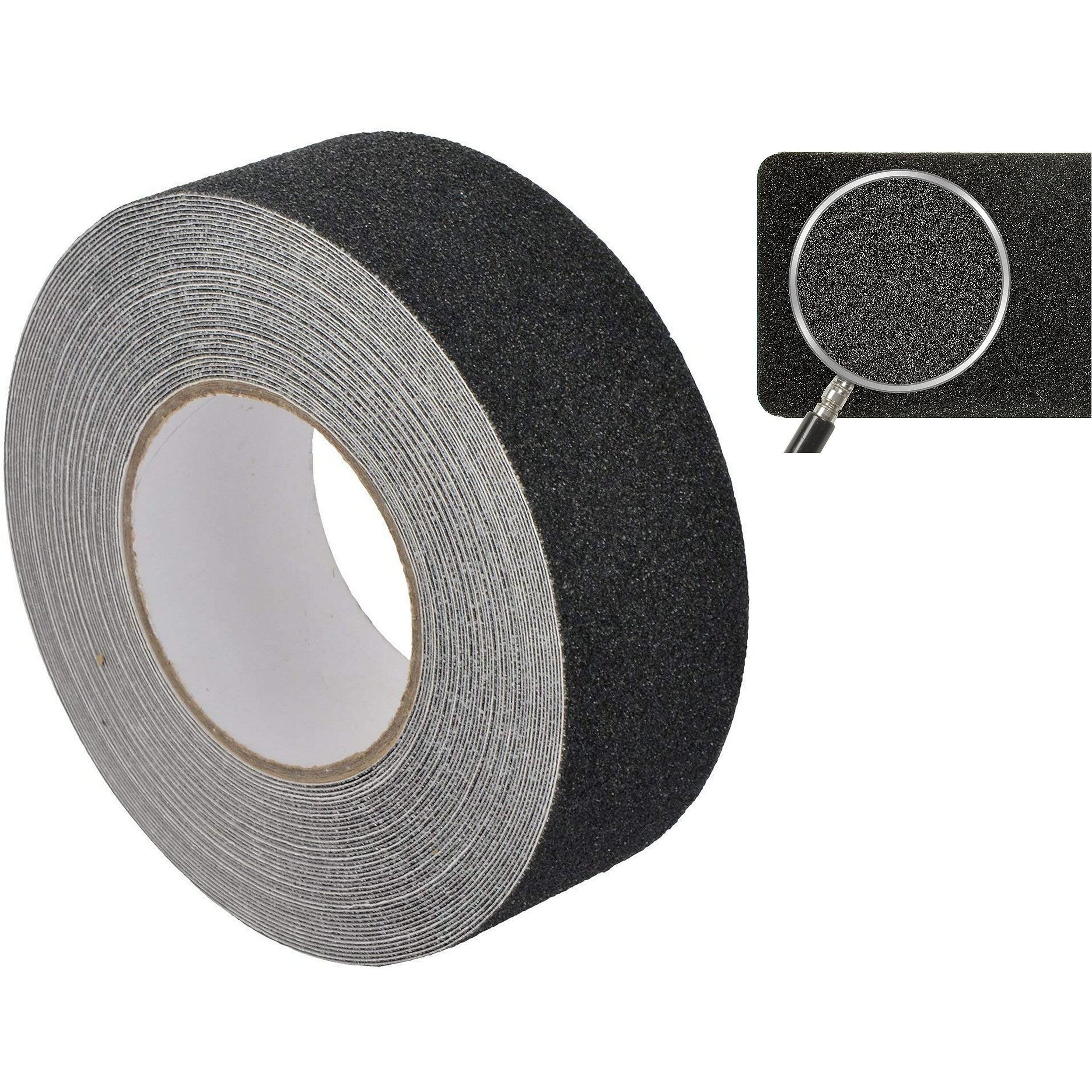 Lakshminarayan Sales High Traction Anti Slip Tape, Waterproof Outdoor, Grip Tape For Skateboards, Outdoor Adhesive Stair Grip Tape For Step Treads (Anti Slip Black Tape)(Black, 5 Cm X 5 M)