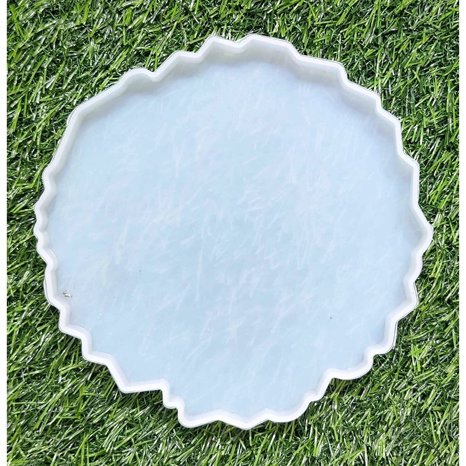 House Hatch Resin Art Silicone Casting Mould Epoxy Mold Silicone Coaster Molds For Making Resin Geode,Agate Slice Coasters,Cup Mats,Home Decoration,Making Jewellery (5Inch Size) 1Pc
