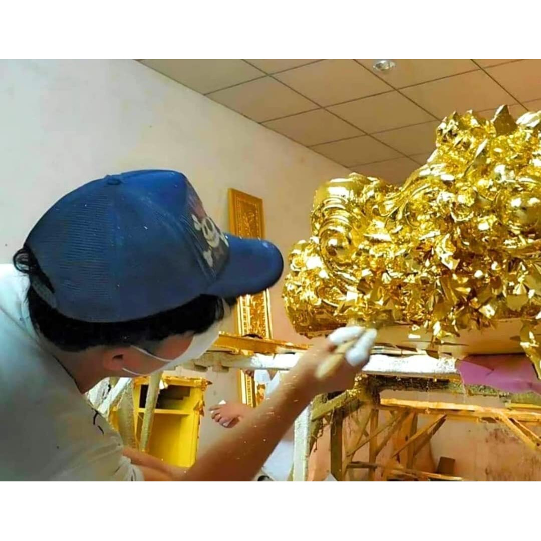 Fglc Italian Gold Leaf Sheets 8X8Cm (100 Gold Leaf Sheets)
