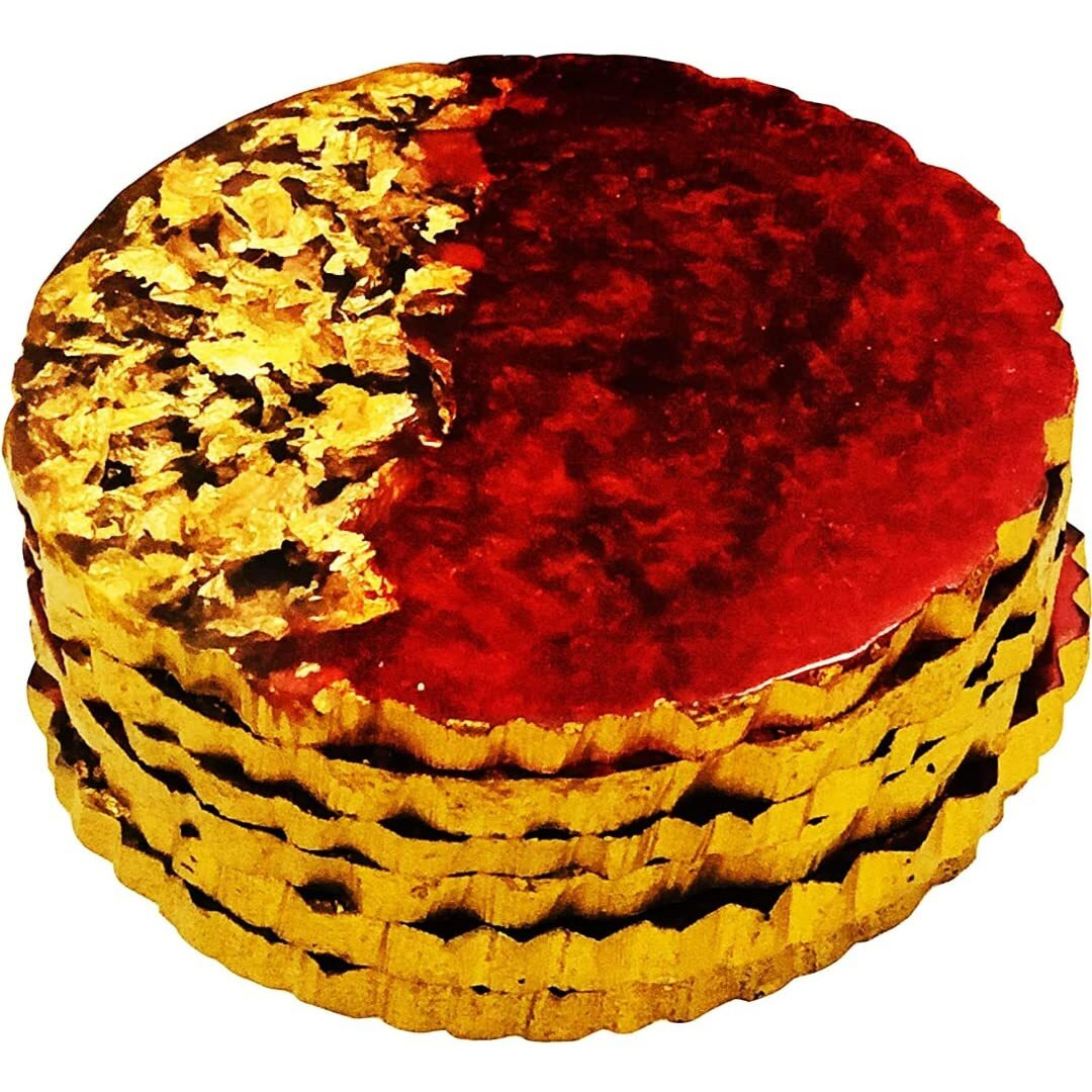 Fglc Italian Gold Leaf Sheets 8X8Cm (100 Gold Leaf Sheets)